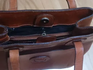 Bolso de cuero auténtico