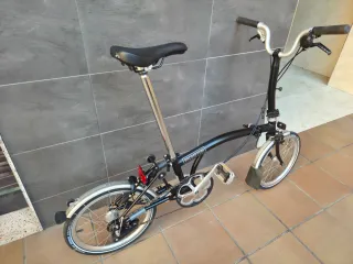 Bicicleta Plegable Brompton Negra