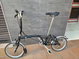 Bicicleta Plegable Brompton Negra