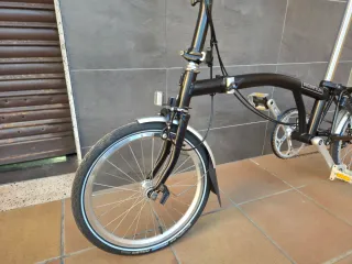 Bicicleta Plegable Brompton Negra