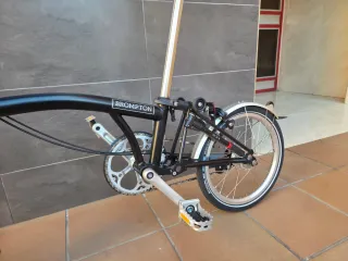 Bicicleta Plegable Brompton Negra