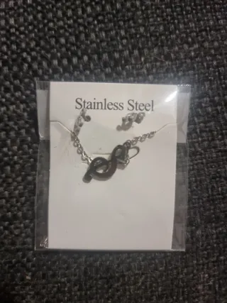 Conjunto Pendientes y Colgante Acero Inoxidable