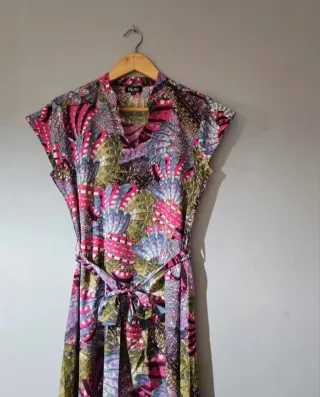 Vestido largo estampado Kbas