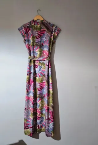 Vestido largo estampado Kbas