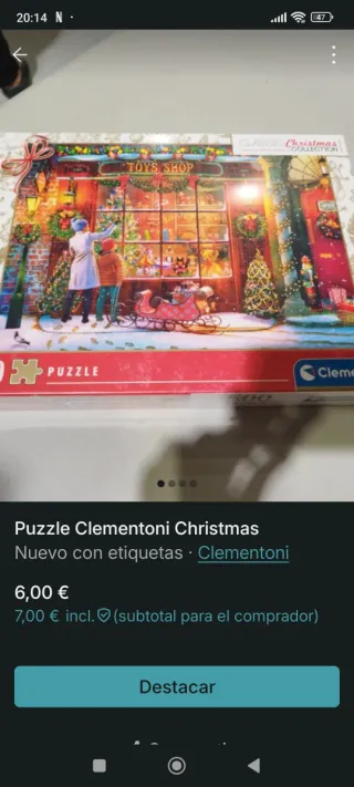 Puzzle Clementoni Navidad 500 Piezas