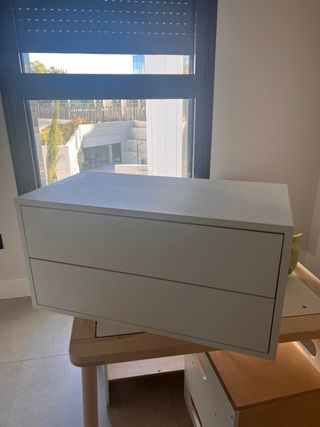 Cajonera EKET Ikea 2 cajones blanca
