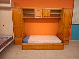 Cama nido con armarios y altillo