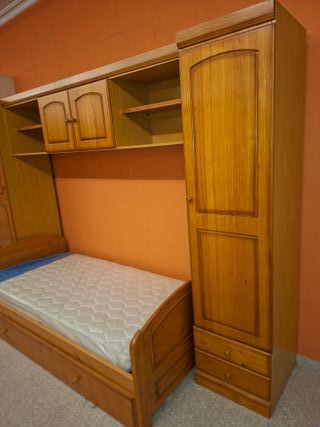Cama nido con armarios y altillo
