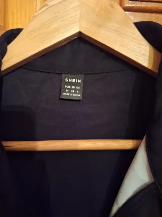 Vestido Shein Talla M Estampado Chica Café