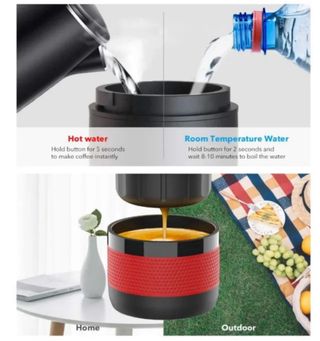 Cafetera Conqueco portatil para cápsulas