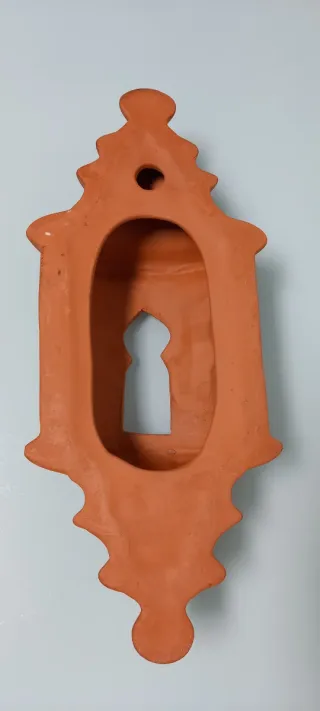 Aplique de cerámica naranja