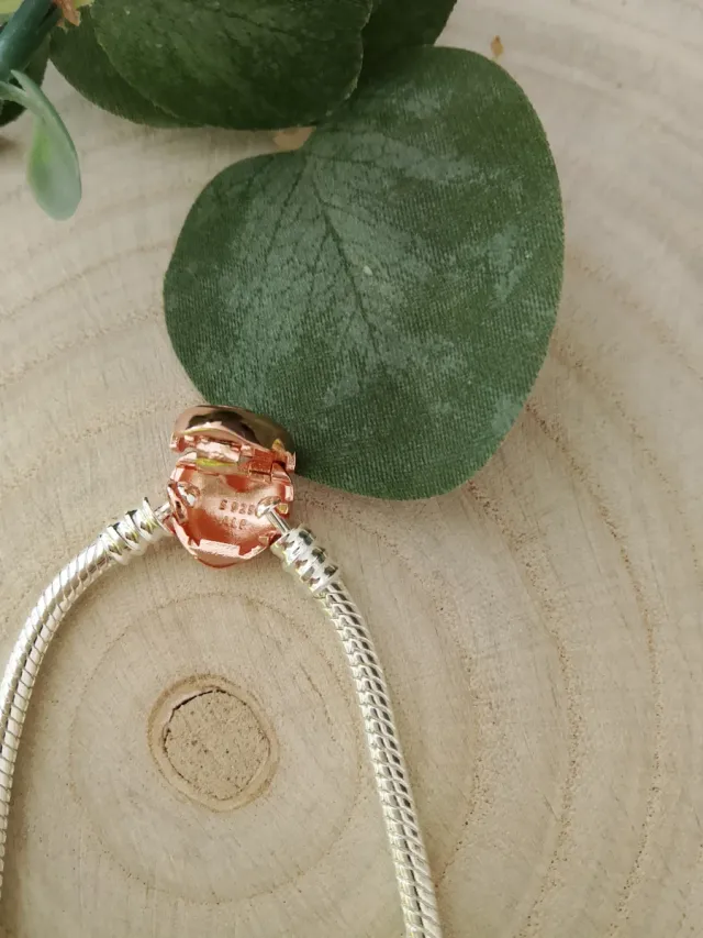 Pulsera Momments corazón rosa