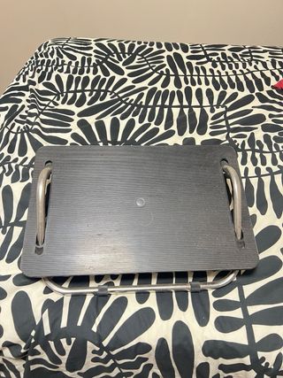 Reposapiés Plegable Negro y Gris