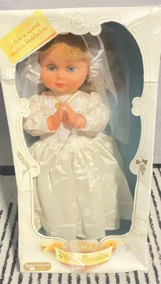 Muñeca Helen Primera Comunión Antigua