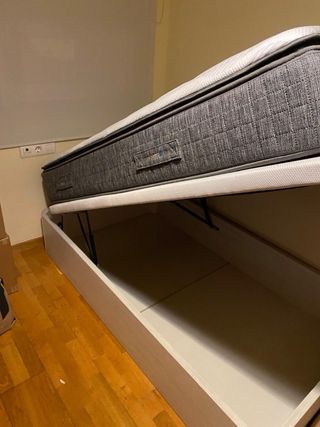 Cama canapé abatible tapizada