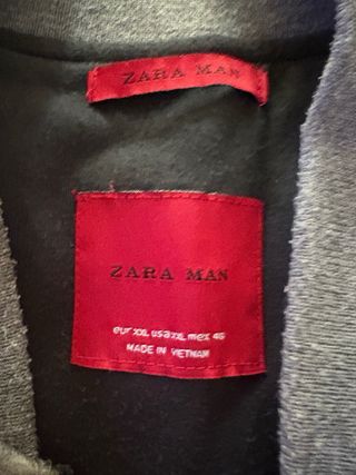 Chaleco Zara Plateado Acolchado xl \L