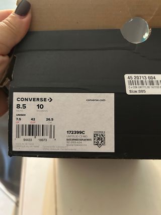 Scarpe Converse Uomo Nere e Rosse