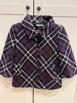 Chaqueta LAVAND cuadros morada mujer