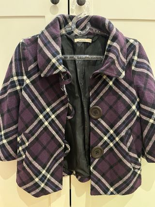 Chaqueta LAVAND cuadros morada mujer