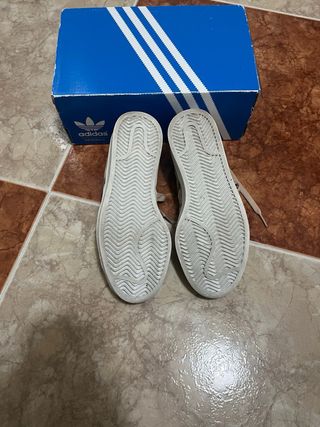 Zapatillas Adidas Campus J Talla 36 Beige/ Marrón