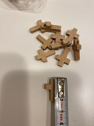 Lote Cruces Madera Natural para Manualidades