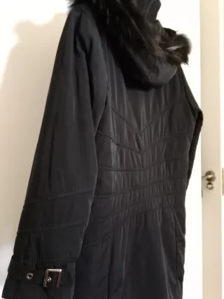 Abrigo acolchado White Rose Mujer XL Negro