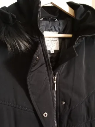 Abrigo acolchado White Rose Mujer XL Negro