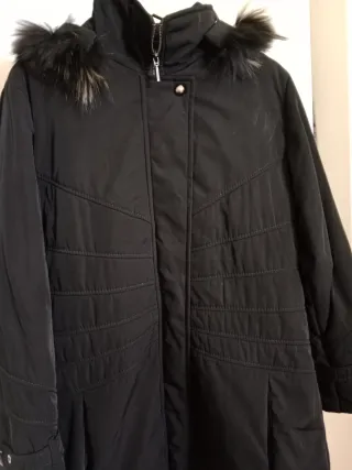 Abrigo acolchado White Rose Mujer XL Negro