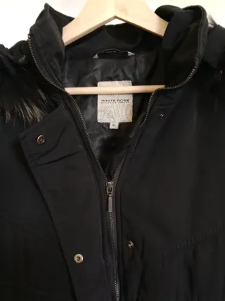 Abrigo acolchado White Rose Mujer XL Negro