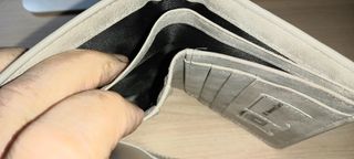 Cartera Billetera Piel HENGSHENG Gris