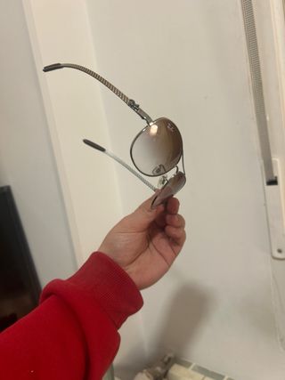 Gafas de sol Ray-Ban Aviator Marrón/Plata