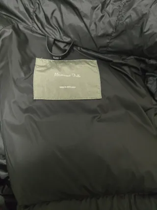 Abrigo plumífero Massimo Dutti verde hombre