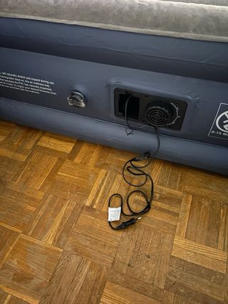 Colchón hinchable de plástico y lona