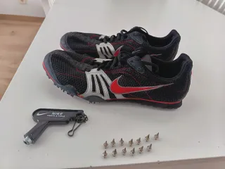 Zapatillas Nike Atletismo Negras Rojas