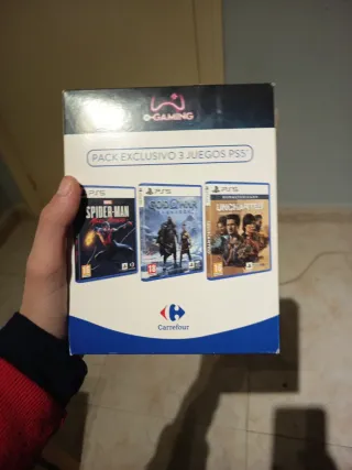 Pack 3 Juegos PS5 Spider-Man, God of War, Uncharte