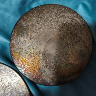 2 Sottovaso Argentati Decorati