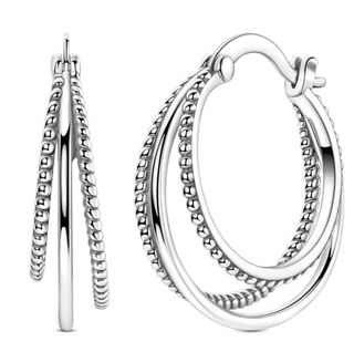 Aros de plata triple aro