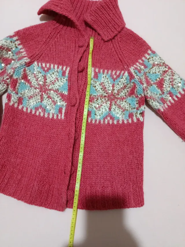 Chaqueta de lana con cuello alto Talla M