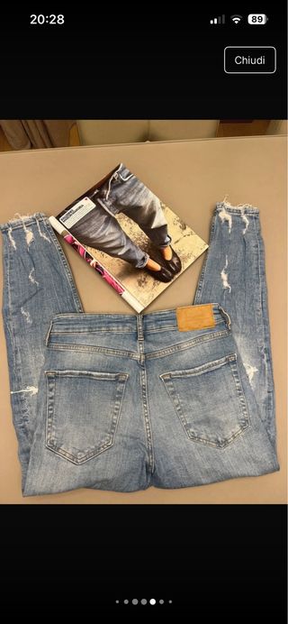 Jeans Zara distressed