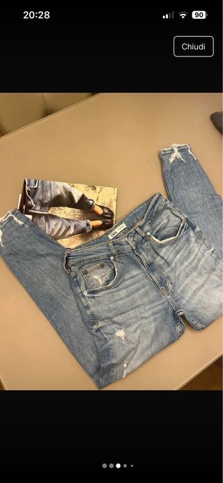 Jeans Zara distressed