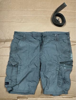 4 Pantalones Forclaz NH500 Gris 46 tipo Cargo