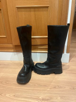 Botas altas negras plataforma