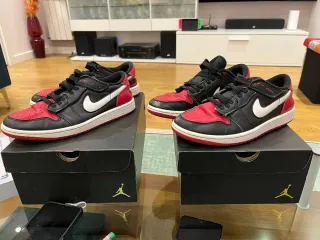 Nike Air Jordan 1 Low Flyease Negro/Rojo
