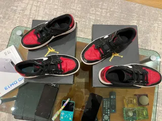 Nike Air Jordan 1 Low Flyease Negro/Rojo