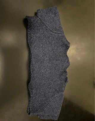 Coprispalle Monnalisa blu cashmere e lana