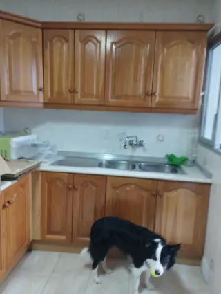 Cocina madera  a desmontar sin electrodomésticos