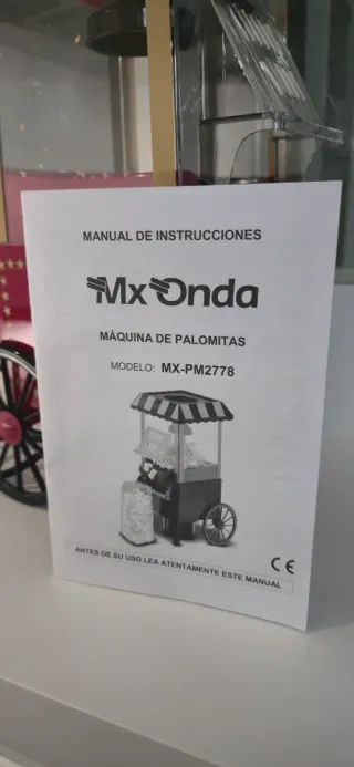 Máquina de Palomitas Mx Onda Roja