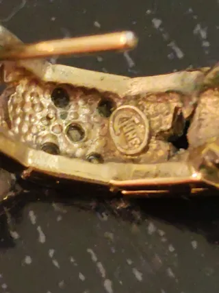 Pendientes vintage June baño oro cristales