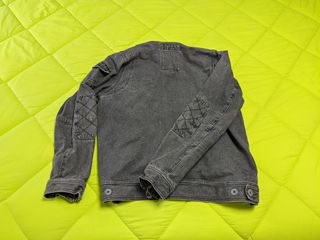 Chaqueta vaquera hombre gris/negra