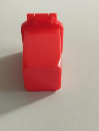 Contenedor basura rojo para casa de muñecas